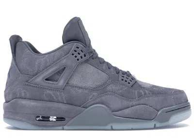 Pre-owned Jordan Men's  4 Retro Kaws Sneakers In Cool Grey/white