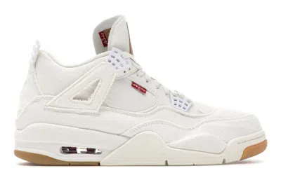 Pre-owned Jordan Men's  4 Retro Levi's (levi's Tag) Sneakers In White