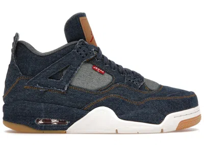 Pre-owned Jordan Men's  4 Retro Levi's (tag With Levi's Logo) Sneakers In Denim/sail In Blue