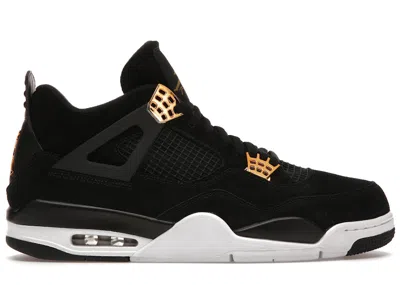 Pre-owned Jordan Men's  4 Retro Royalty Sneakers In Black/metallic Gold/white In Multi