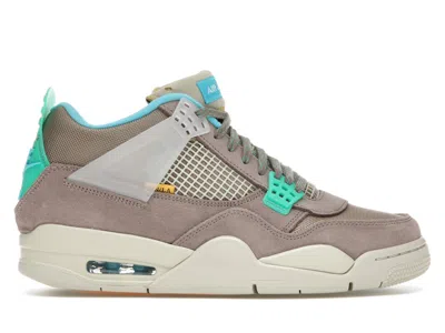Pre-owned Jordan Men's  4 Retro Sp 30th Anniversary Union Sneakers In Taupe Haze/blue Fury/khaki In Multi