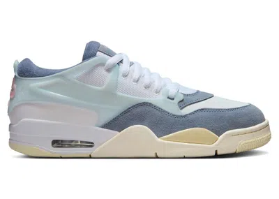 Pre-owned Jordan Men's  4 Rm Ashen Slate Sneakers In White/prism Pink/diffused Blue