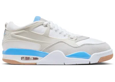 Pre-owned Jordan Men's  4 Rm Legend Blue Sneakers In White/neutral Grey