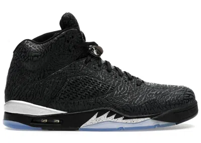 Pre-owned Jordan Men's  5 Retro 3lab5 Silver Sneakers In Black/metallic Silver In Multi