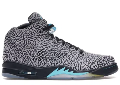 Pre-owned Jordan Men's  5 Retro 3lab5 Sneakers In Cement Grey/gamma Blue/black In Multi
