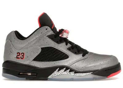 Pre-owned Jordan Men's  5 Retro Low Neymar Sneakers In Reflective Silver/infrared 23/black In Multi