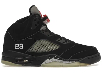 Pre-owned Jordan Men's  5 Retro Metallic (2007) Sneakers In Black/metallic Silver/red In Multi