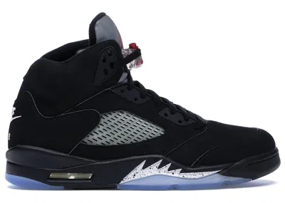 Pre-owned Jordan Men's  5 Retro Metallic (2016) Sneakers In Black/fire Red/metallic Silver In Multi