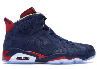 Pre-owned Jordan Men's  6 Retro Doernbecher 15th Anniversary Sneakers In Midnight Navy Blue/white/varsity Red