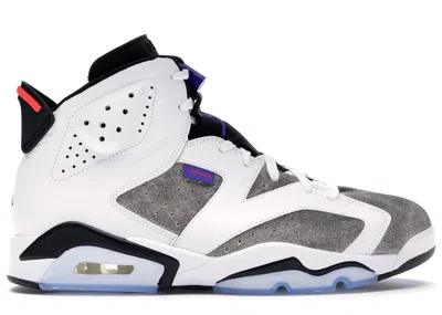 Pre-owned Jordan Men's  6 Retro Flight Nostalgia Sneakers In White/dark Concord/black In Multi