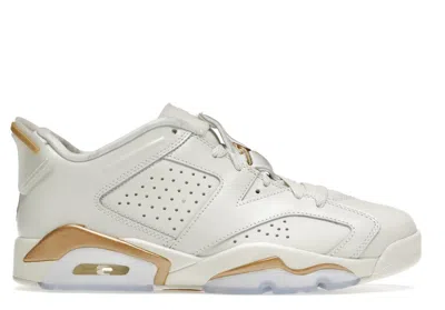 Pre-owned Jordan Men's  6 Retro Low Gc Lunar New Year (2022) Sneakers In Spruce Aura/metallic Gold In Multi