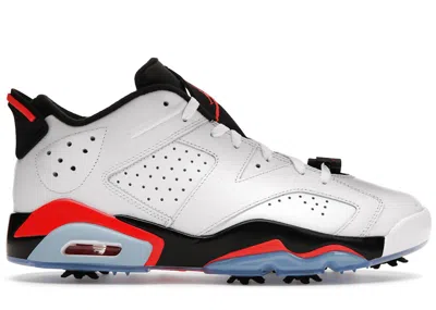Pre-owned Jordan Men's  6 Retro Low Golf Infrared Sneakers In White/infrared 23/black In Multi