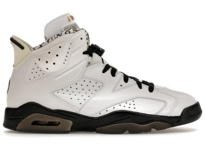 Pre-owned Jordan Men's  6 Retro Motorsport Sneakers In White/black