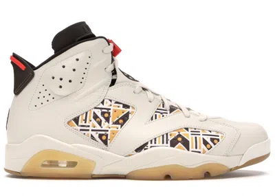 Pre-owned Jordan Men's  6 Retro Quai 54 Brown (2020) Sneakers In Sail/baroque Brown/team Orange In Multi