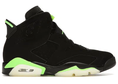 Pre-owned Jordan Men's  6 Retro Sneakers In Black/electric Green In Multi