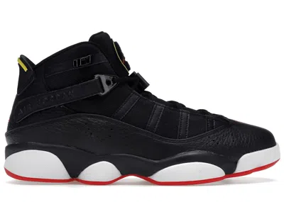 Pre-owned Jordan Men's  6 Rings Playoffs Sneakers In Black/red/yellow