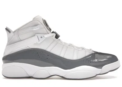 Pre-owned Jordan Men's  6 Rings Sneakers In White/cool Grey