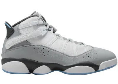 Pre-owned Jordan Men's  6 Rings Sneakers In White/dutch Blue/particle Grey In Multi