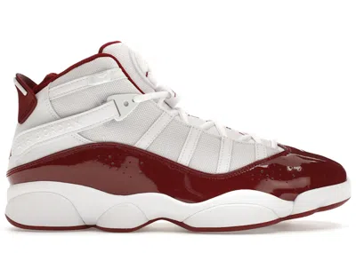 Pre-owned Jordan Men's  6 Rings Sneakers In White/team Red In Multi