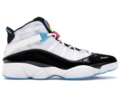 Pre-owned Jordan Men's  6 Rings South Beach Sneakers In White/black/hyper Pink