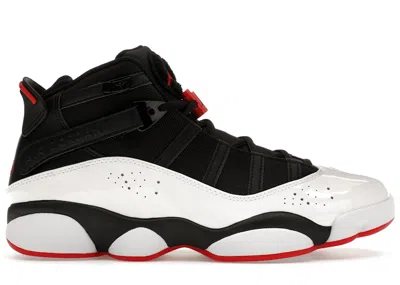 Pre-owned Jordan Men's  6 Rings Varsity Red Sneakers In Black/white/university Red