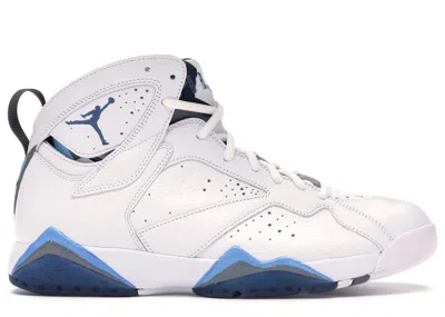 Pre-owned Jordan Men's  7 Retro (2015) Sneakers In White/french Blue/university Blue In Multi