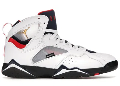 Pre-owned Jordan Men's  7 Retro Bcfc Paris Saintgermain Psg (2021) Sneakers In White/college Navy Blue/sport Ro In Multi