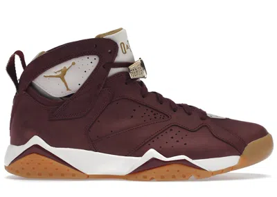 Pre-owned Jordan Men's  7 Retro Championship Pack Cigar Sneakers In Team Red/metallic Gold/sail