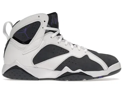 Pre-owned Jordan Men's  7 Retro Flint (2021) Sneakers In White/flint Grey/black In Multi