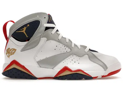 Pre-owned Jordan Men's  7 Retro For The Love Of The Game Sneakers In White/red/gold