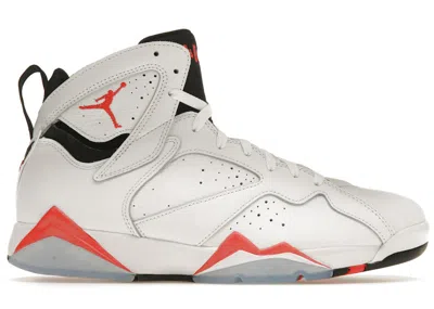 Pre-owned Jordan Men's  7 Retro Infrared Sneakers In White/black/crimson