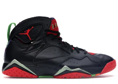 Pre-owned Jordan Men's  7 Retro Marvin The Martian Sneakers In Black/university Red/green Pulse In Multi