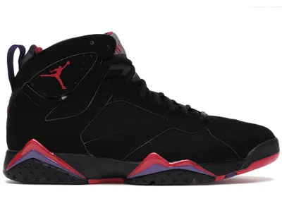 Pre-owned Jordan Men's  7 Retro Raptors (2012) Sneakers In Black/true Red/dark Charcoal