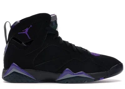 Pre-owned Jordan Men's  7 Retro Ray Allen Bucks Sneakers In Black/field Purple/fir In Multi