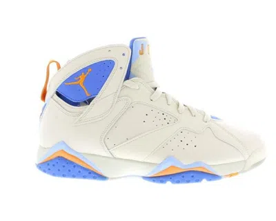 Pre-owned Jordan Men's  7 Retro Sneakers In Pearl White/ceramic/pacific Blue In Multi