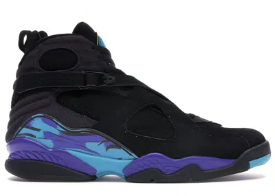Pre-owned Jordan Men's  8 Retro Aqua (2007) Sneakers In Black/bright Concord/aqua Tone