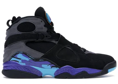 Pre-owned Jordan Men's  8 Retro Aqua (2015) Sneakers In Black/bright Concord/aqua Tone