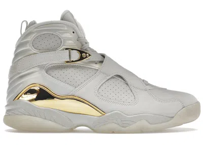 Pre-owned Jordan Men's  8 Retro Champagne Sneakers In Light Bone/metallic Gold/white In Multi