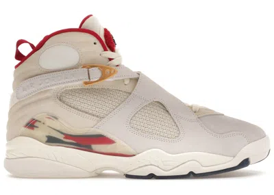Pre-owned Jordan Men's  8 Retro Sp Solefly Mi Casa Es Su Casa Sneakers In Sail/fossil/varsity Red In Multi
