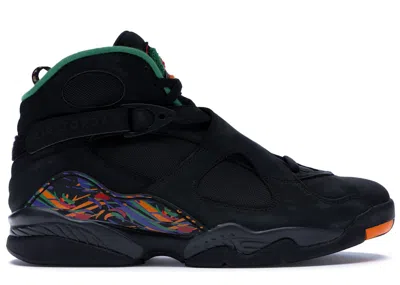 Pre-owned Jordan Men's  8 Retro Tinker Air Raid Sneakers In Black/light Concord/aloe Verde