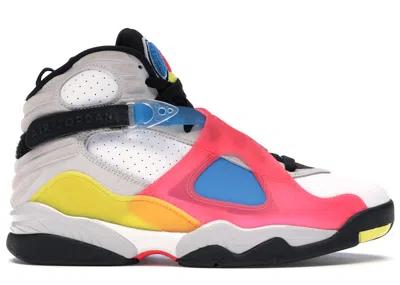 Pre-owned Jordan Men's  8 Sp Retro Se Sneakers In White/black/red Orbit