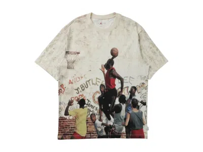 Pre-owned Jordan Men's  85 Graphic T-shirt In Sail In Sand