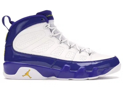 Pre-owned Jordan Men's  9 Retro Kobe Bryant Pe Sneakers In White/concord/tour Yellow