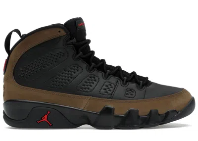 Pre-owned Jordan Men's  9 Retro Olive (2024) Sneakers In Black/true Red/light Olive In Multi