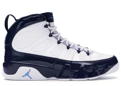 Pre-owned Jordan Men's  9 Retro Pearl Blue Sneakers In White/university Blue/midnight Navy In Multi