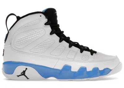 Pre-owned Jordan Men's  9 Retro Powder (2010) Sneakers In White/university Blue