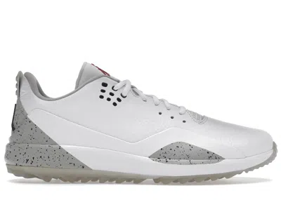 Pre-owned Jordan Men's  Adg 3 Golf Sneakers In White/cement/varsity Red In Multi