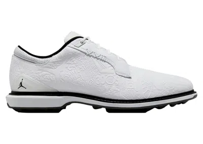 Pre-owned Jordan Men's  Adg 5 Iron Grey Sneakers In White/black/pure Platinum