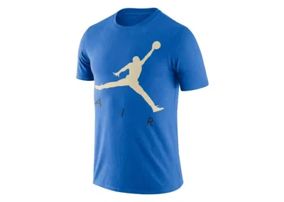 Pre-owned Jordan Men's  Air Jumpman Short Sleeve T-shirt In Blue