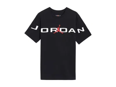 Pre-owned Jordan Men's  Air Short Sleeve T-shirt In Black/red/white In Multi